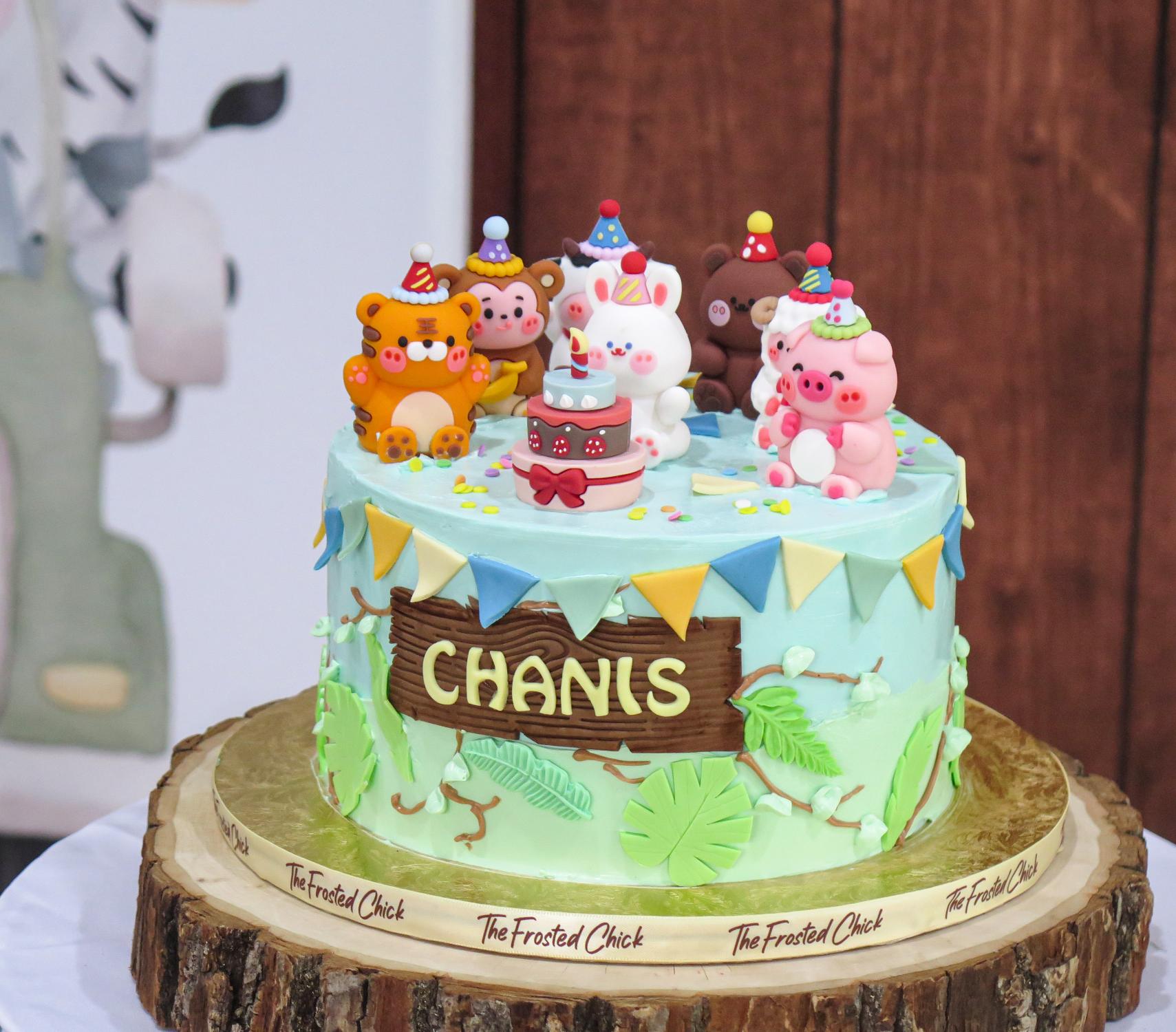 Cutesy Animal Party Cake